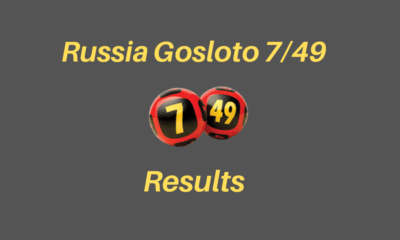 Russia Gosloto 7/49 Results on Saturday 21 May 2022